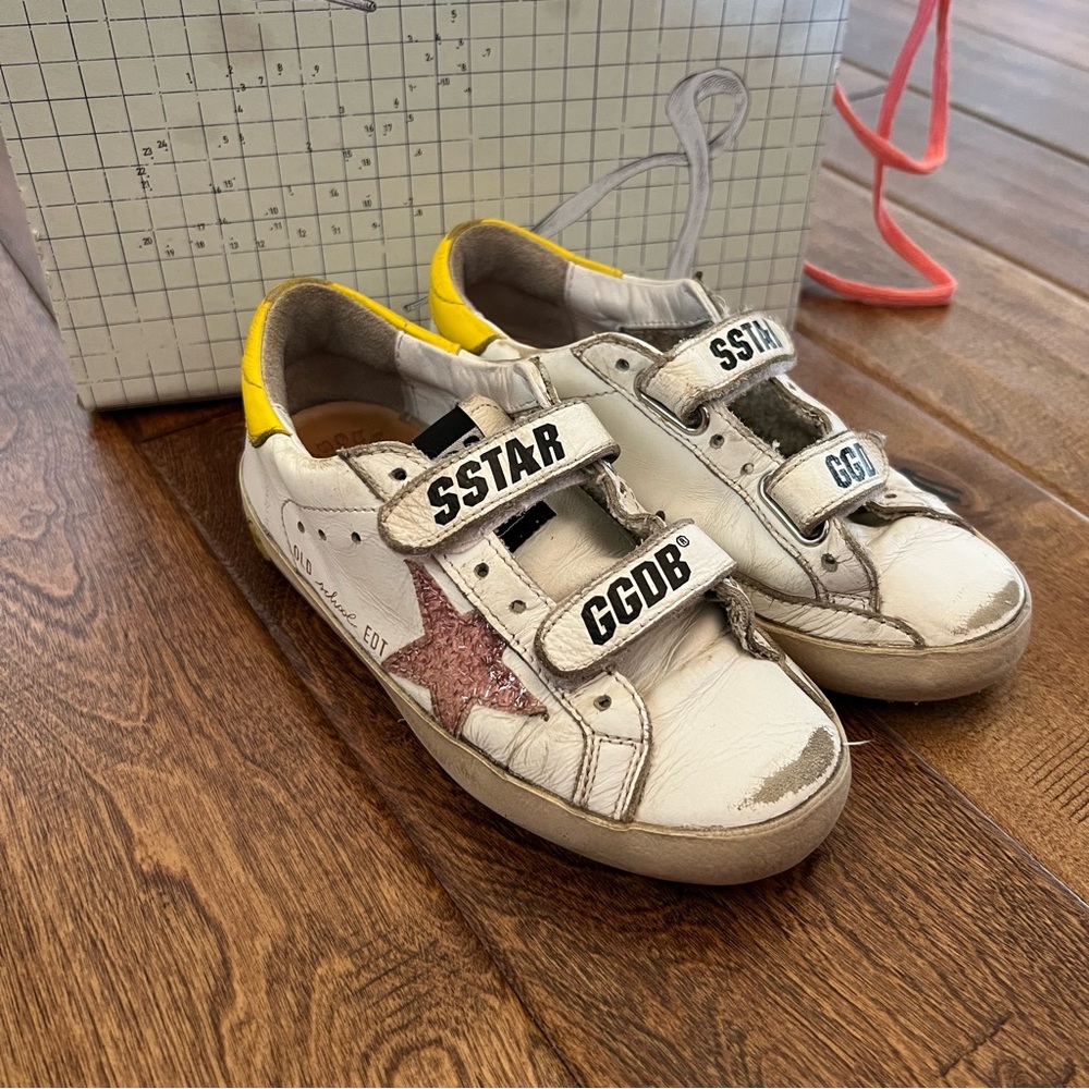 Golden Goose Kids Sneakers White and Yellow